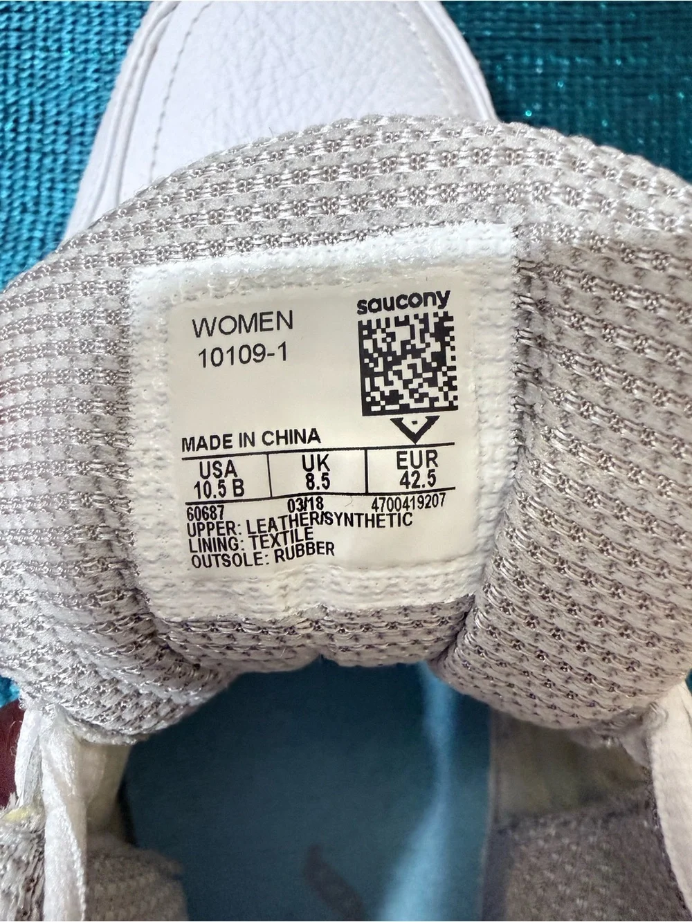 Saucony All-White Leather Athletic Sneakers